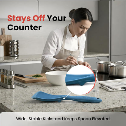 Salbree Seamless Silicone Spatula Spoon Multifunction Scoop Kitchen Spoon