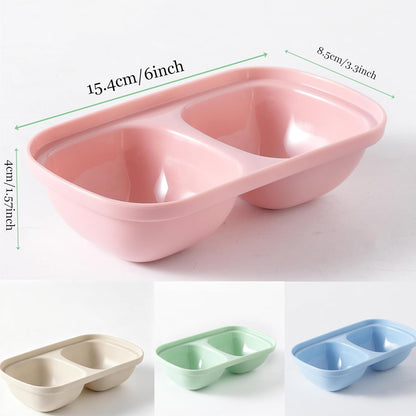 4 Piece Dipping Bowls Set, Small Spice Bowls for Sauce, Soy Sauce Dishes for Sushi, Dessert & Snack Portion Control, Dishwasher Safe Prep Bowls for BBQ Baking, 60ml (2 oz), PP Plastic, Pink