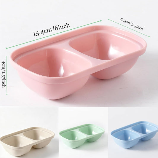 4 Piece Dipping Bowls Set, Small Spice Bowls for Sauce, Soy Sauce Dishes for Sushi, Dessert & Snack Portion Control, Dishwasher Safe Prep Bowls for BBQ Baking, 60ml (2 oz), PP Plastic, Pink