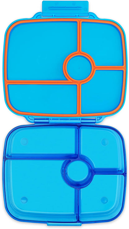 Yumbox Go Leakproof Bento Lunch Box, 5 Compartments, Charcoal Gray | Deep Portioned Tray | Removable Silicone Gasket | Lightweight Construction | Fits Most Lunch Bags | Easy-Clean Design