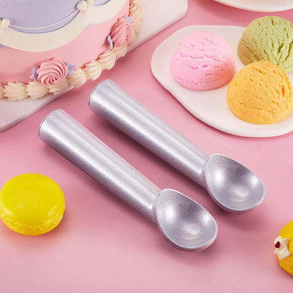Gejoy Ice Cream Scoop Set, Ice Cream Scoops 7 Inch, Silver