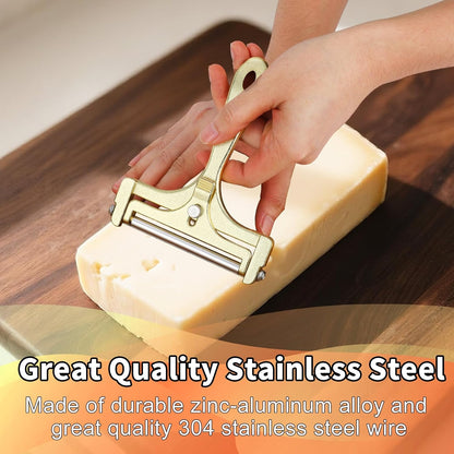 Stainless Steel Wire Cheese Slicer, Handheld Cheese Cutter