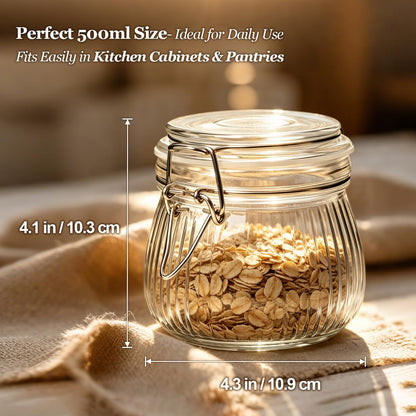 ComSaf Glass Pantry Jars with Airtight Lids 0.7 Gallon 2 Pack Wide Mouth | Flour sugar rice, Sourdough pickling, Pantry organization, Scoop included, Baking supplies, Bulk food storage, Large capacity