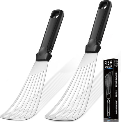12.5-in Fish Spatula, 18/8 Stainless Steel Flexible Thin Edge Turner