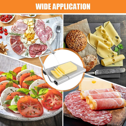 Cheese Slicer Graduated Board + 6 Extra Replaceable Wires