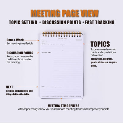 Weekly Meal Planner with Recipes and Grocery List Magnetic Notepad For Fridge - 8.5x11'' Menu Planning Pad With 54 Sheets Tear Off Shopping List For Family Dinner Menu and Meal Prep Planning
