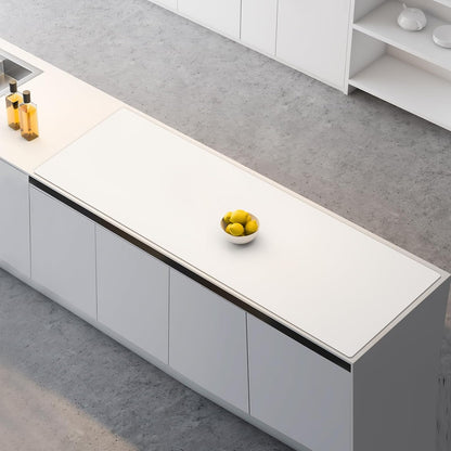Silicone Mats for Kitchen Counter, 47.3"x23.6"x0.08" Largest Heat Resistant Mat Kitchen Island Waterproof 2MM Thick Countertop Protector Mat Nons-slip Extra Large Counter Mat (Black)