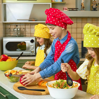 ELANE 8 Pcs Silicone Cooking Utensils Set,Silicone Serving Spoons Cooking Spoons for Nonstick Cookware for Kitchen Salads