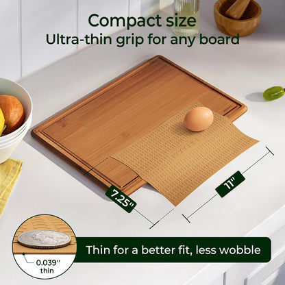 Keechee Silicone Non-Slip Mat for Cutting board, Preventing Cutting Injuries in the Kitchen Chopping Boards Feet for Kitchen Safe, Warm Gifts for Kitchen & Home Protector (Green)
