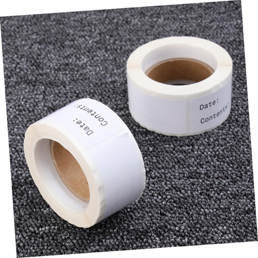 Lurrose 2rolls Kitchen Food Date Label Stickers English Record Date Stickers for Easy DIY Indexing and Practical Identification Eco-Friendly Adhesive for Organized Storage