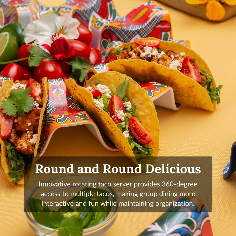Prepara Talavera Taco Carousel, Red
