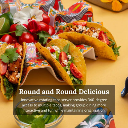 Prepara Talavera Taco Carousel, Red