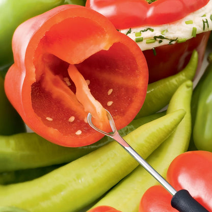 triangle Pepper Corer - Stainless Steel