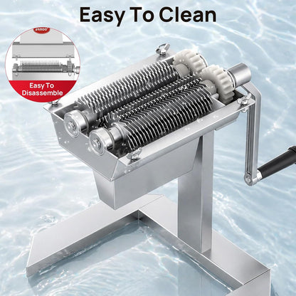 Manual Meat Tenderizer Machine, 5'' Steak Cuber & Venison Tenderizer