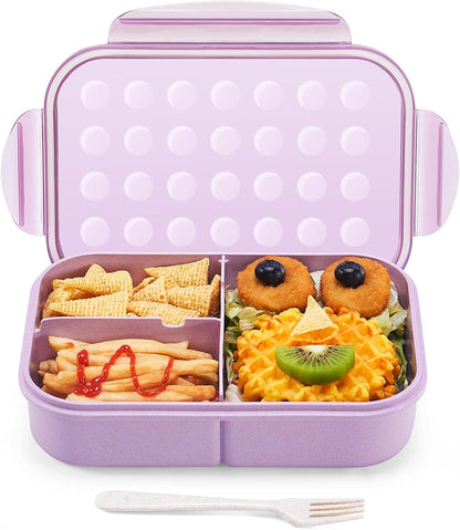 MISS BIG® Bento Box,Bento Box Adult,Lunch Box,Leak Proof Lunch Containers,No BPAs and No Chemical Dyes Bento Lunch Box,Dishwasher and Microwave Safe Lunch Containers for Adults(1900ml Gray)