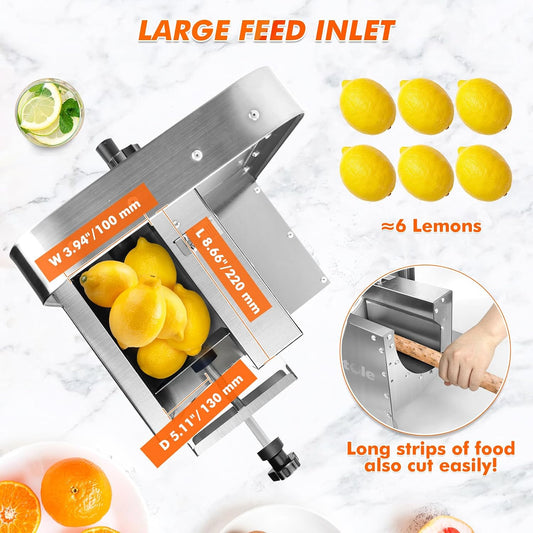Anatole Commercial Vegetable Slicer Manual Fruit Veggie Cutter 0-0.4''
