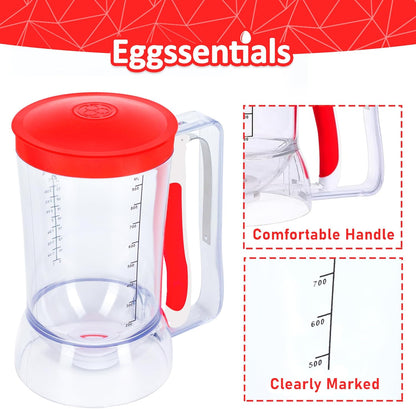 Eggssentials Pancake Batter Dispenser with Squeeze Handle Pancake Dispenser