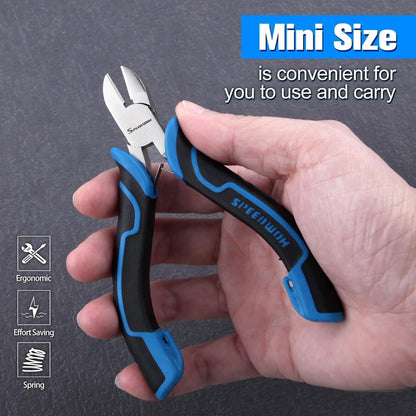 SPEEDWOX Long Reach Bent Needle Nose Pliers With Smooth Jaw Angled Needle Nose Pliers For Jewelry Making Fish Bone Pliers Tweezers Bent Chain Nose Pliers For Wire Bending And Small Object Gripping