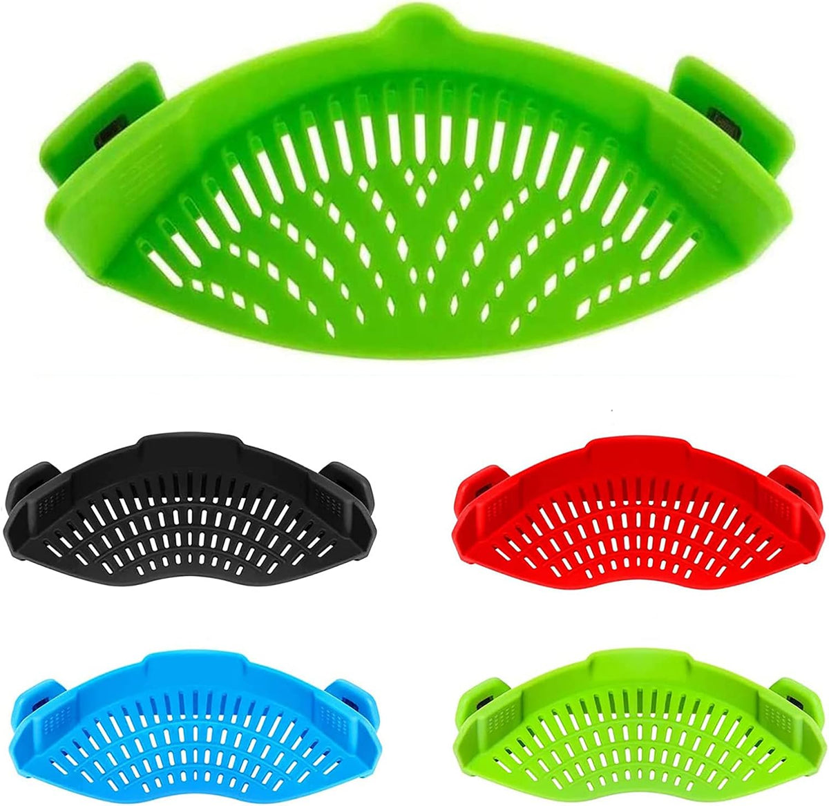 Snap Strainer Clip-on for Pots Pans, Clip on Pot Strainer