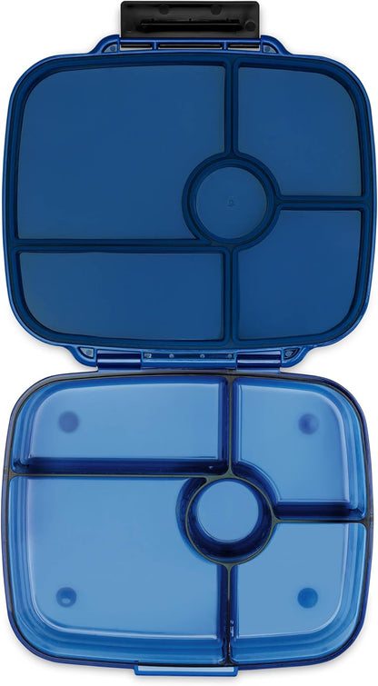 Yumbox Go Leakproof Bento Lunch Box, 5 Compartments, Charcoal Gray | Deep Portioned Tray | Removable Silicone Gasket | Lightweight Construction | Fits Most Lunch Bags | Easy-Clean Design