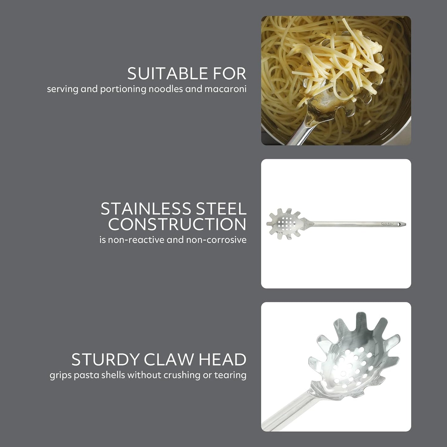 Sur La Table Kitchen Essential Steelhaus 8.5 Inch Stainless Steel Kitchen Tongs