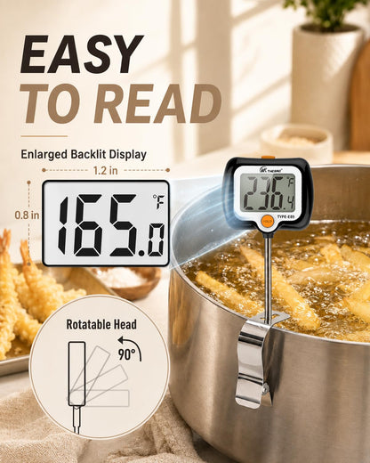 Oven Thermometer 2.75-Inch Dual Scale, 50-300°C/100-600°F, NSF 2‑Pack