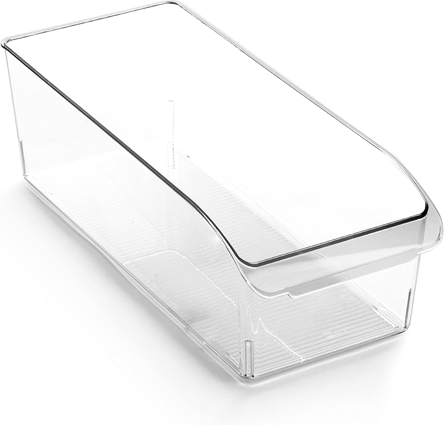 BINO | Plastic Storage Bins, Small | THE CURVE COLLECTION | Multi-Use Organizer Bins | Storage Containers Kitchen, Pantry and Home Organization | Fridge Organizers | Pantry Organization and Storage