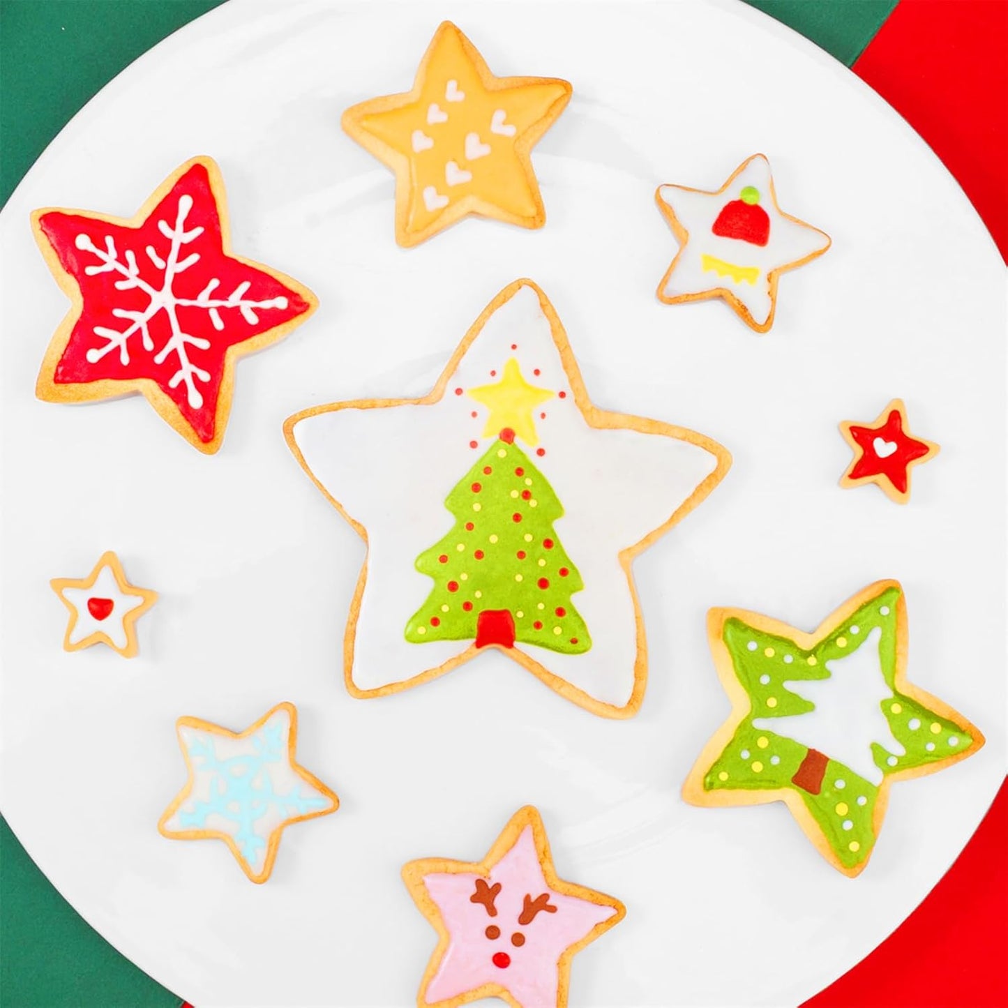 Fruit Cutters Shapes for Kids 22 Pcs, Mini Cookie Cutters Set, Vegetable Cutter with Food Picks