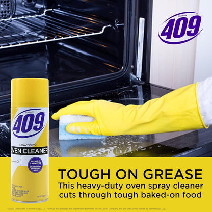 Kingsford Grill Cleaner and Formula 409 Oven Cleaner Lemon Fresh Scent Heavy Duty BBQ Degreaser Oven Cleaning Spray Removes Grease and Burnt Residue Indoors Outdoors 14.5 OZ Each 2 Bottles