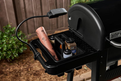 Weber Works Caddy with Tray Lid – Portable Grill Prep & Storage Organizer for Sauces, Seasonings & Tools