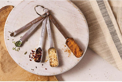 King Arthur Baking Company Spice Measuring Spoons, 18/8 Stainless Steel, 7-Piece Set, Precision Measures, For Baking And Cooking