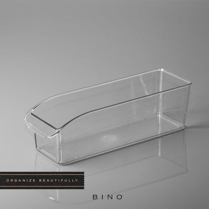 BINO | Plastic Storage Bins, Small | THE CURVE COLLECTION | Multi-Use Organizer Bins | Storage Containers Kitchen, Pantry and Home Organization | Fridge Organizers | Pantry Organization