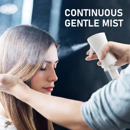 Continuous Spray Bottle for Hair, Refillable Gentle Mister (2 Pack, 6.8 Oz)