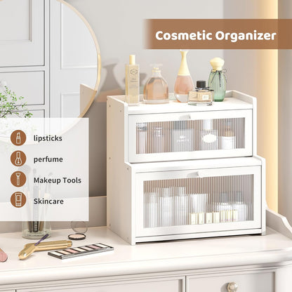 FILWH Bread Box for Kitchen Countertop Double Layer Large Corner Bread Box Capacity Bread Storage Bin Farmhouse Breadbox Container Organizer Cabinet Cupboard Black