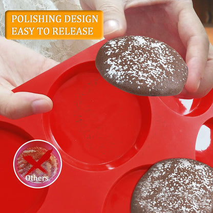 Walfos Silicone Cupcake Pan Set, 2-Piece Mini 24 Cups Muffin Baking Pan, BPA Free and Dishwasher Safe, Non-stick , Great for Making Muffin Cakes, Fat Bombs