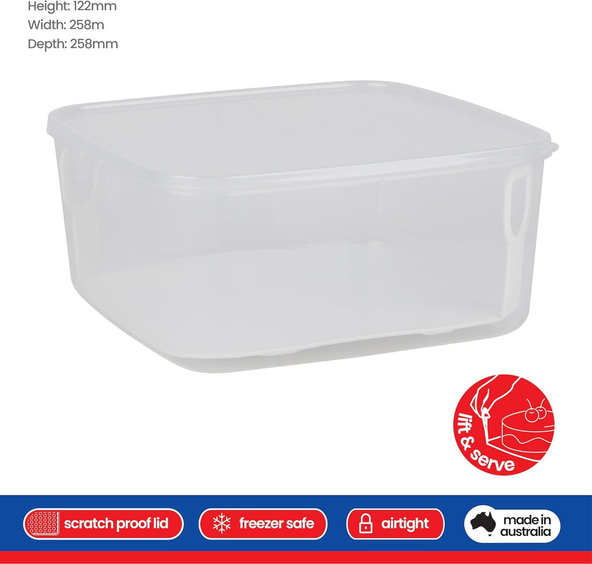 Decor Tellfresh Cake Lifter, 6L, Clear