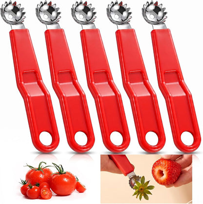 5Pcs Tomato Corer Tool Huller Stem Remover Kitchen Corer Tool