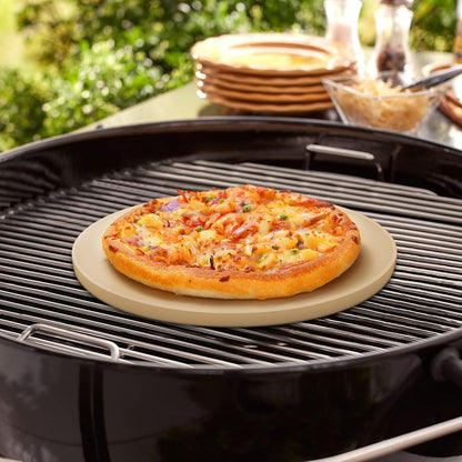 Unicook Pizza Stone for Oven Grill, 12" x 11" Rectangular Cordierite Stone