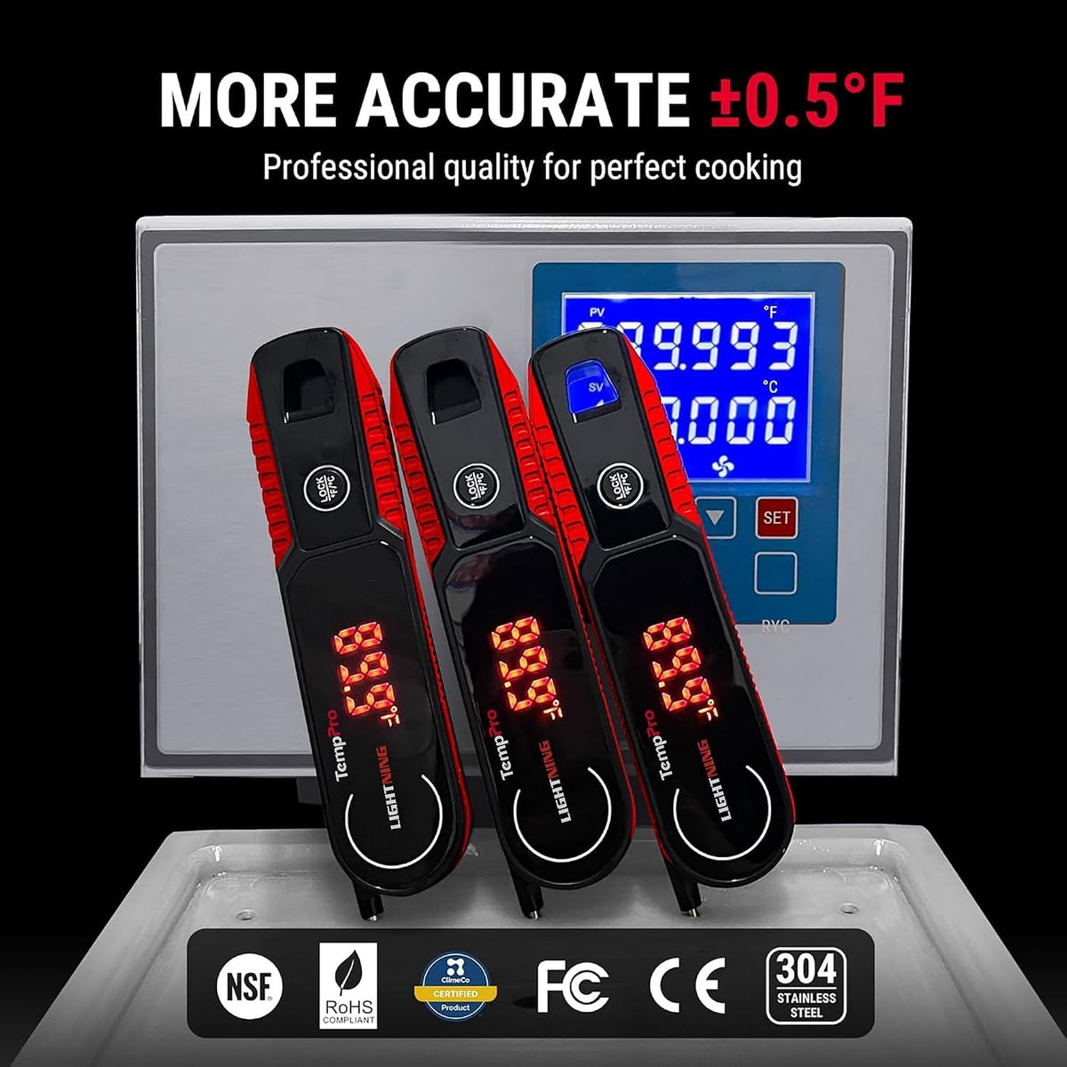 TempPro TempSwift 1 Sec Instant Read Meat Thermometer Digital