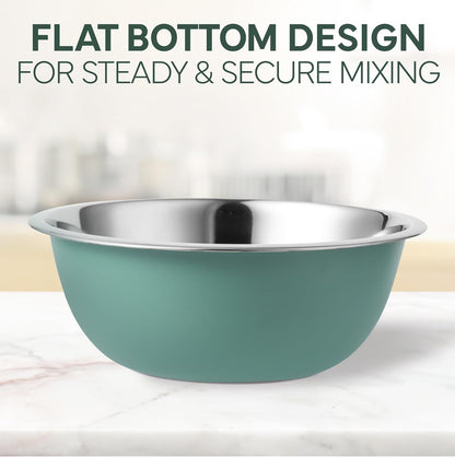 COOK WITH COLOR Stainless Steel Mixing Bowls Set - Nesting Bowls, 6 Pieces, Rose