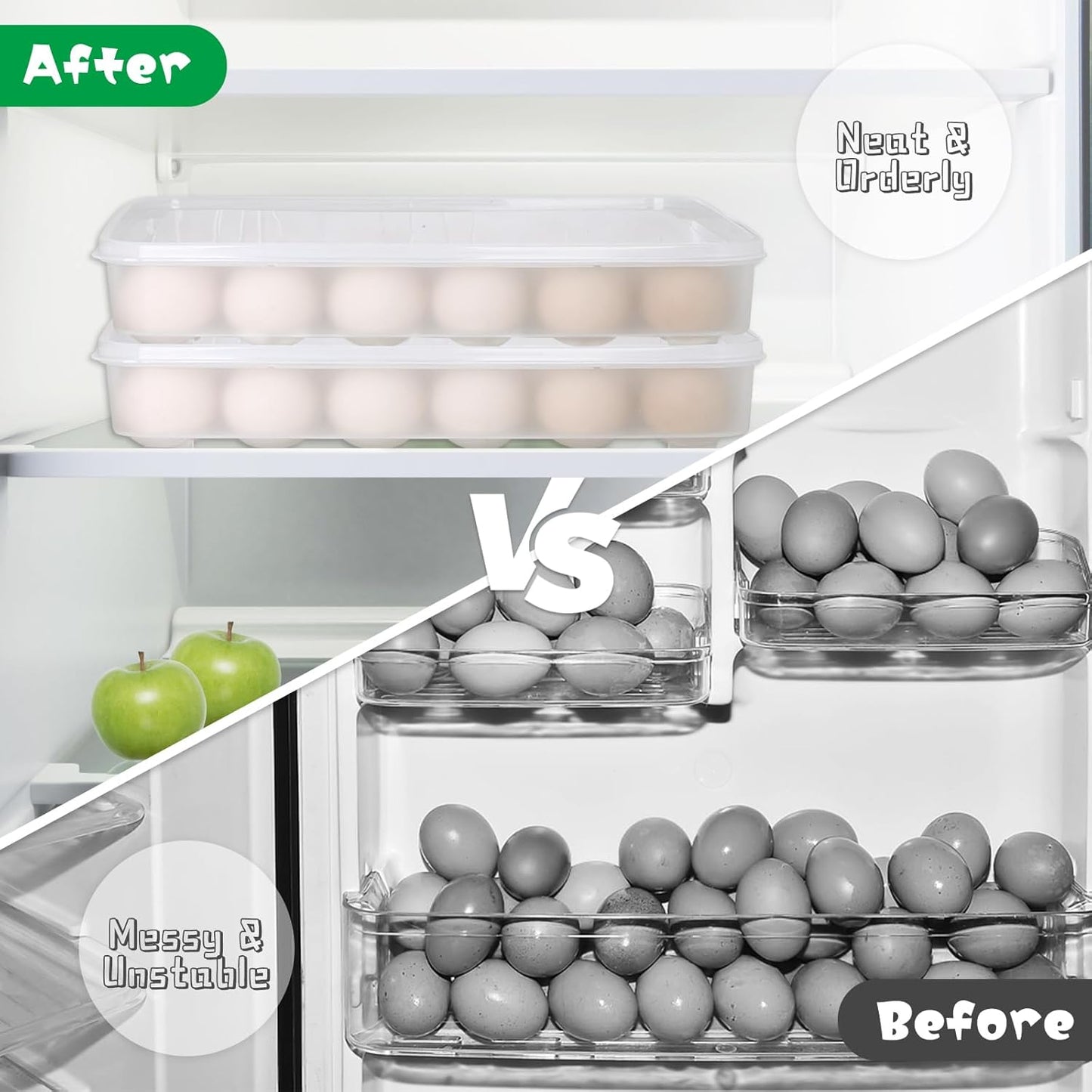Egg Holder for 72 Eggs,3-Layer Plastic Egg Container,Deviled Egg Tray with Handle Lid,Devil Egg Holder for Refrigerator,Kitchen,Easter Party,Keep Fresh