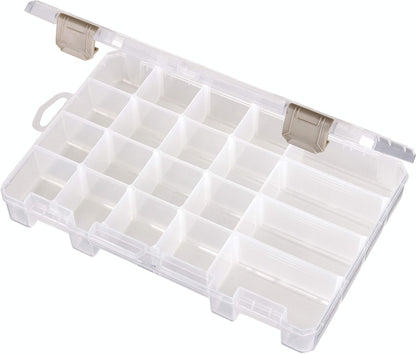ArtBin Large Solutions Box Clear Art & Craft Organizer with Dividers - Plastic Storage Case for Convenient and Versatile Storage - Ideal for Various Craft Supplies