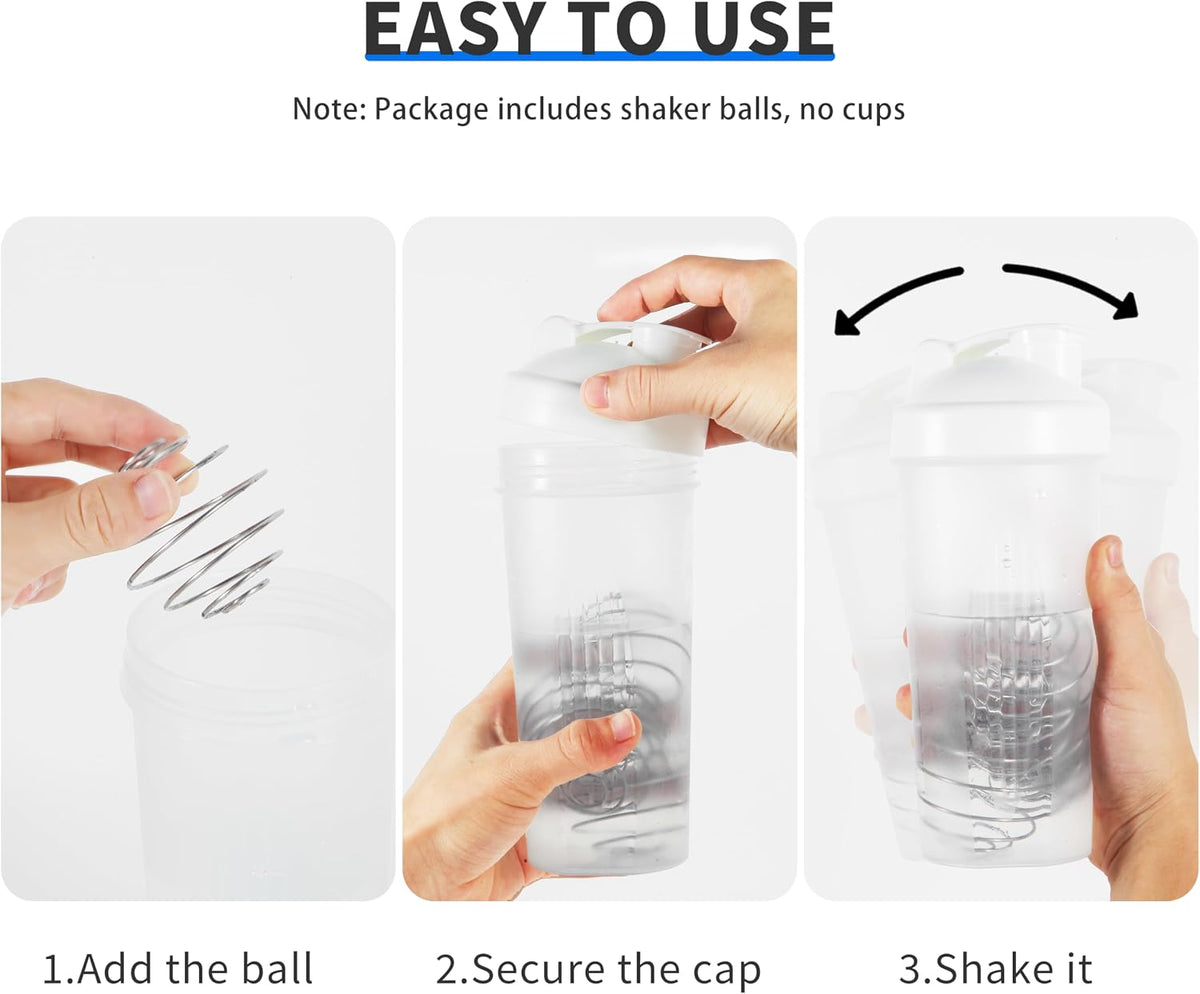 2.1-Inch Large Size Shaker Balls for Protein Shakes,Milkshake and Salad Dressing,304 Stainless Steel Shaker Ball