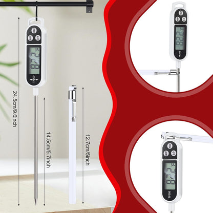Copkim Food Thermometer Instant Read Probe BBQ,Red