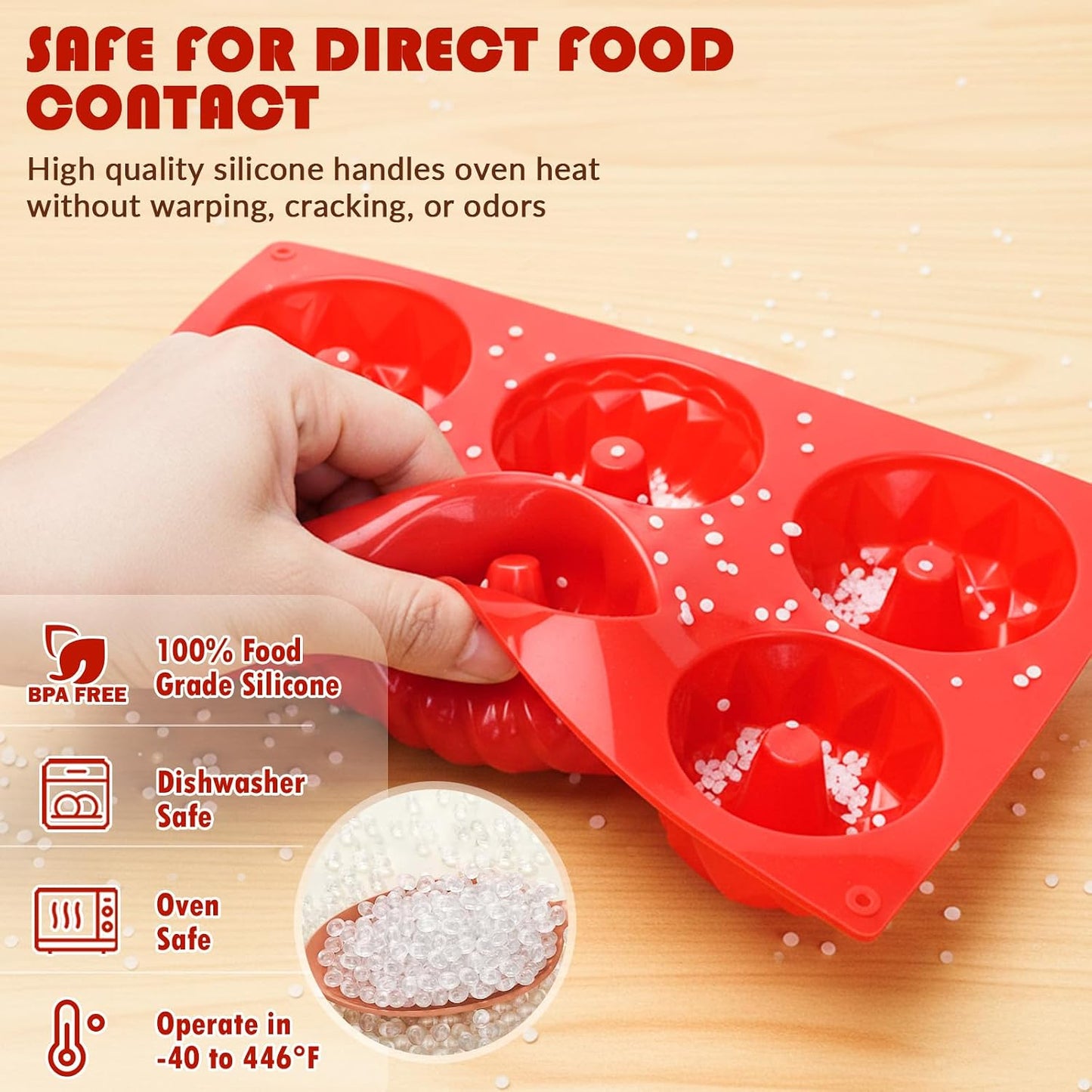 HKNMTT Silicone Muffin Pan for Baking, Cupcake Egg bites Brownie Mold 12 Cup Regular Size, Oven Safe BPA Free kitchen Appliances