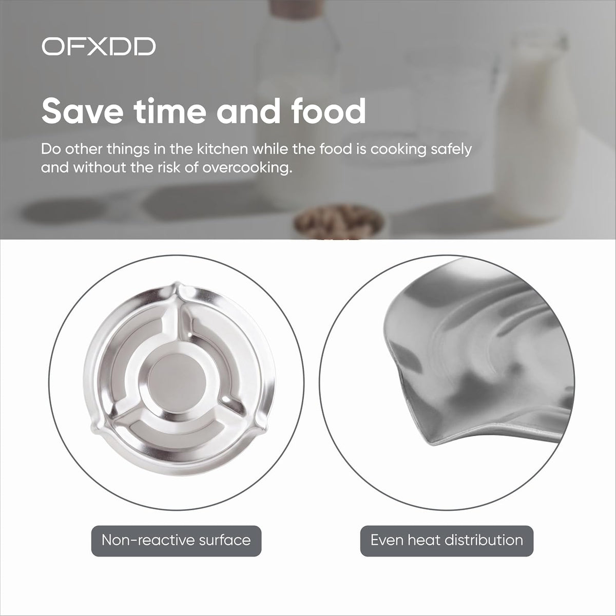 Pot Minder Boil Over Spill Stopper, Stainless Steel Pot Watcher Disc to Prevent Boil Over, Milk Watcher Boil Alert Disk for Pots, Pasta, Soup, Milk