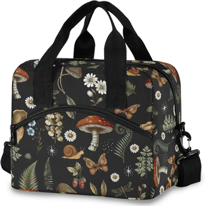 Colorful Leopard Insulated Lunch Bag Rainbow Animals Skin Print Reusable Cooler Lunch Tote Box with Shoulder Strap for Work Picnic School Beach