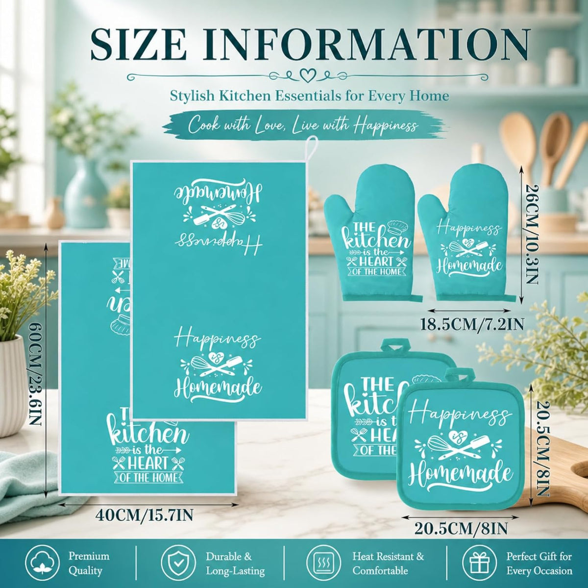 Sratte 6 Pcs Farmhouse Kitchen Decor Accessories Set