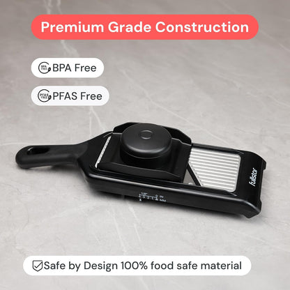 Fullstar 2-in-1 Handheld Mandoline Slicer for Kitchen - 4 Thickness Settings Vegetable Food Onion Slicer, Julienne Blade, Stainless Steel Guard, Easy to Use, Sharp Blades, Veggie Slicer & Fruit Cutter