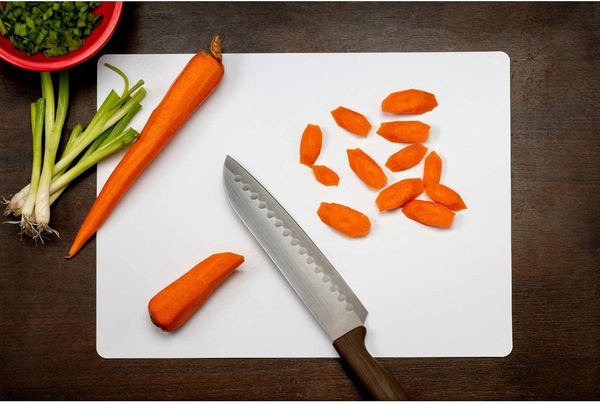 Crown Display Disposable Cutting Boards for Kitchen Black Cutting Board 10 Inch X 13.5 Inch Flexible Cutting Boards For Kitchen ~ Patent Pending ~ Recyclable Disposable Cutting Board Sheets
